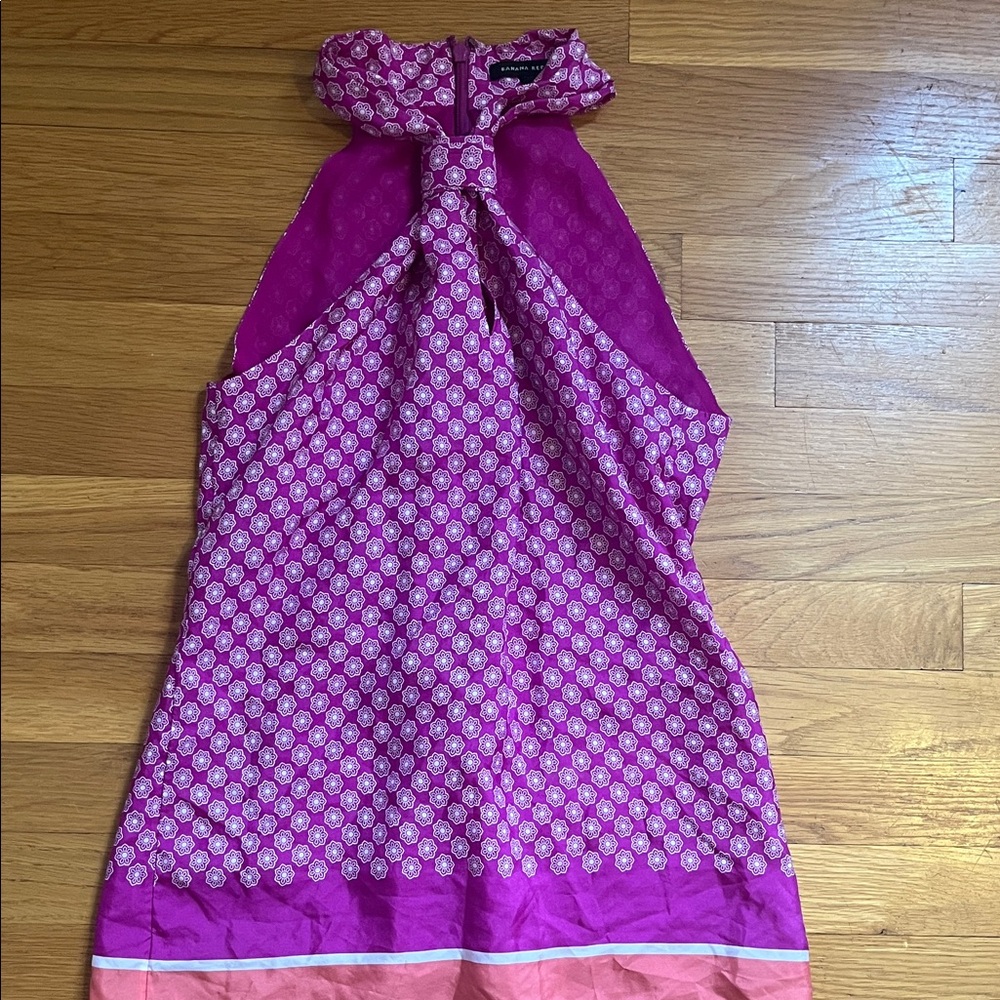 Banana Republic Silk Floral Pink Top